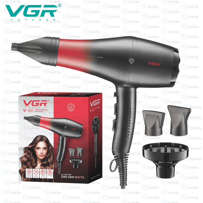 VGR Women'S 2200 - 2600W Electric Professional Hair Dryer, Powerful - TechVibe