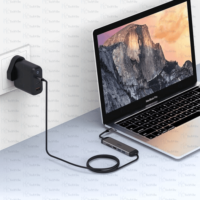 WIWU Alpha 5 In 1 Usb - C Hub Gray - TechVibe