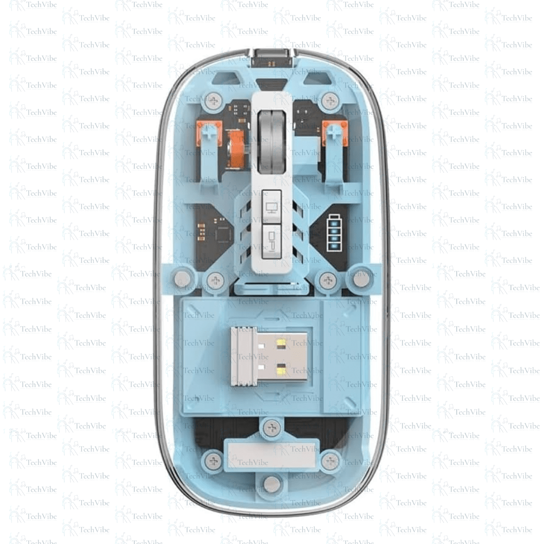 WIWU Crystal Transparent Magnetic Wireless Mouse - TechVibe